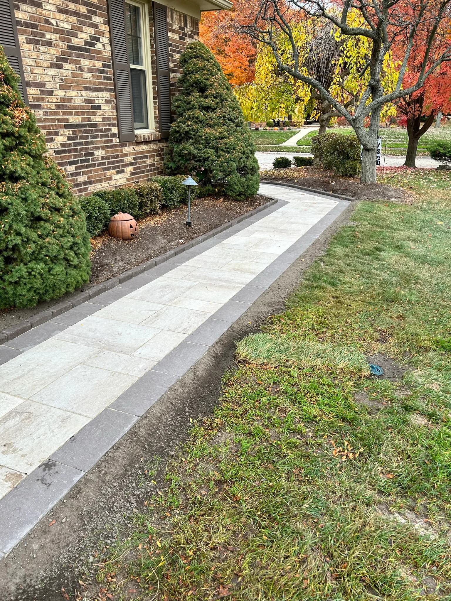 Paver patio installation Clinton Township Michigan