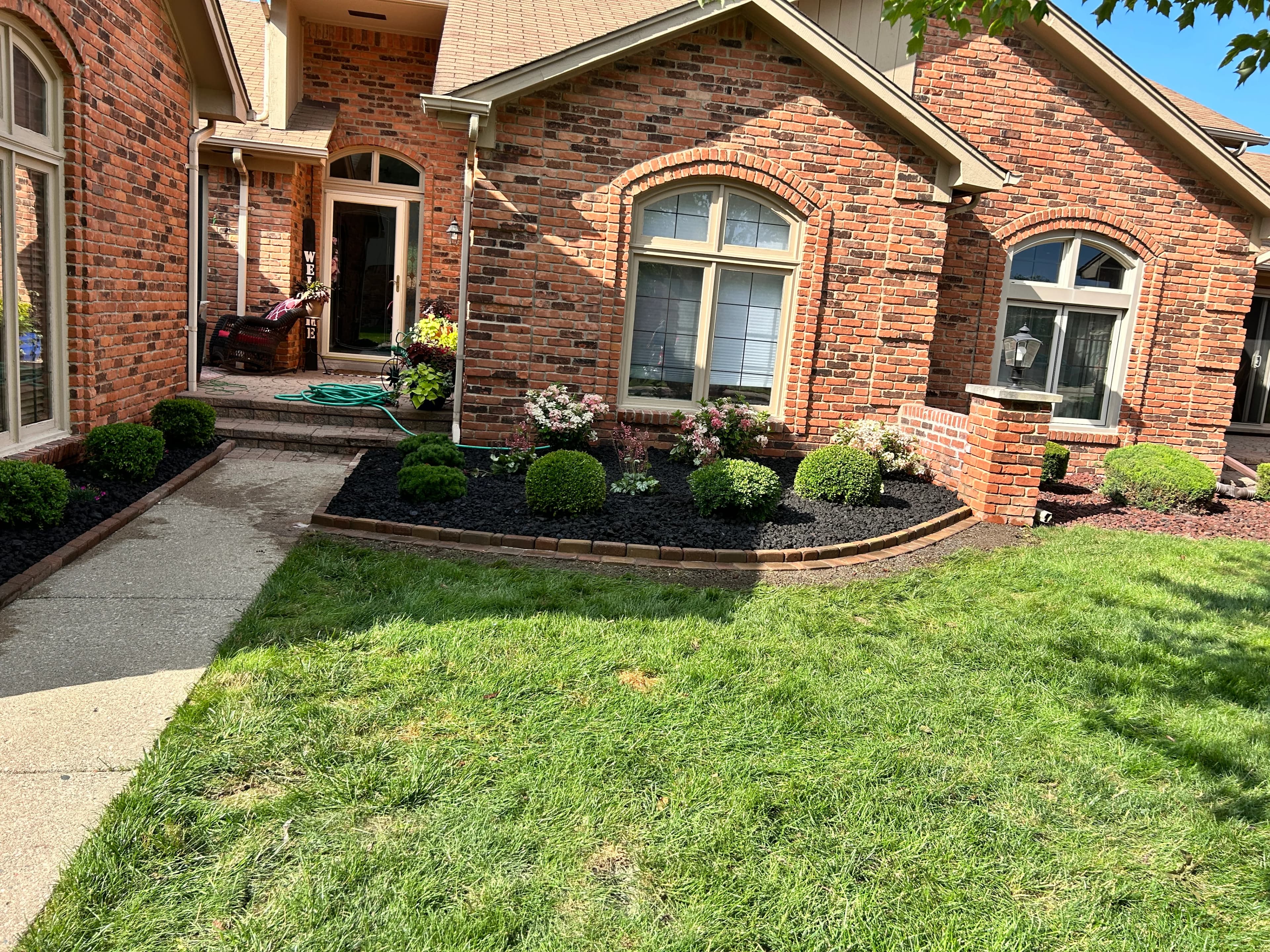 Landscape design and installation front yard