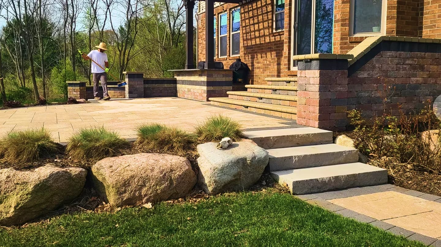 Premium hardscape paver construction by Chavarin Landscape