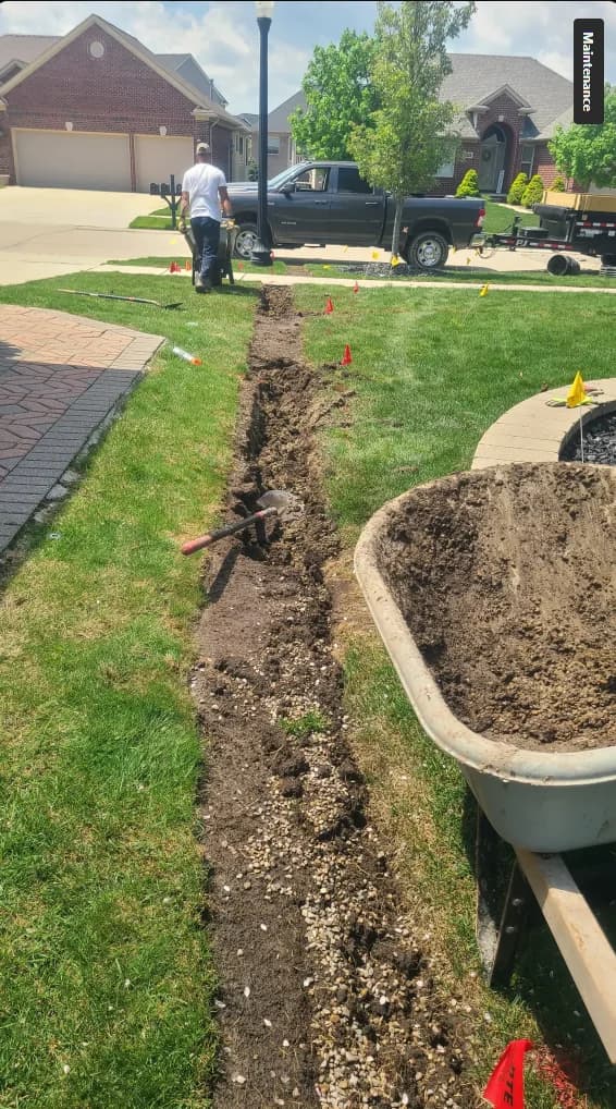 Mulch installation and bed edging